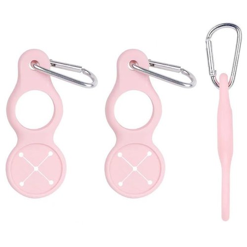 Swpato Water Bottle Holder for Backpack & Walking - 3PCS Bottle Buckle with Towel Hook, Outdoor Water Bottle Strap & Clip, Nylon Webbing Bottle Holder(Pink)