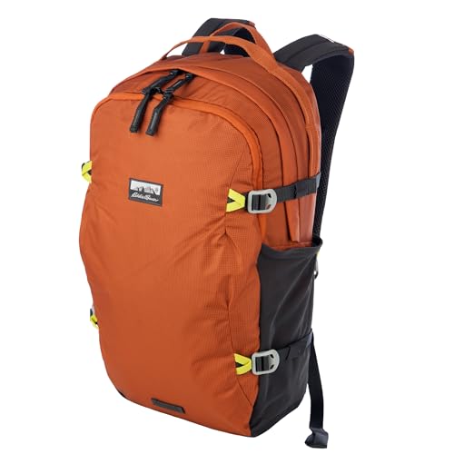 Eddie Bauer Nomad Backpack with Compression Straps and Hydration/Laptop Compatible Sleeve - Sienna, 28L