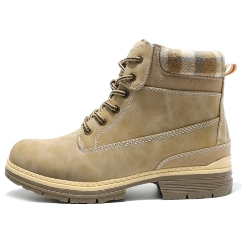 Women's Waterproof Hiking Snow Boots - Light Brown, Size 9