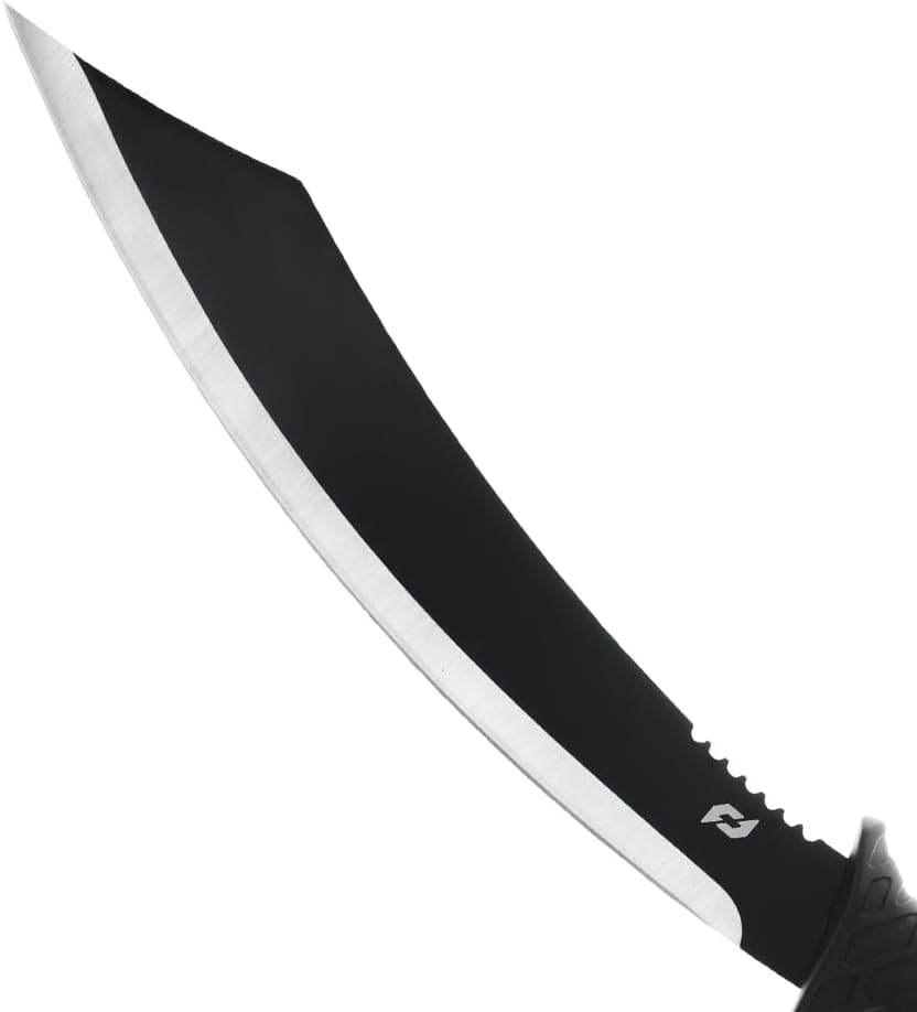 Schrade Delta Class Decimate Parang Full Tang Machete with Stainless Steel Blades and TPR Handles for Outdoor Survival, Camping and Bushcraft