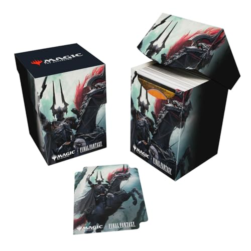 Final Fantasy X Universes Beyond Summon Primal Odin Deck Box for Magic: The Gathering - 100+ Card Storage with Divider