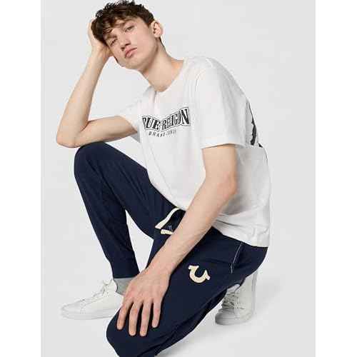 True Religion Mens Classic Logo Jogger Sweatpant