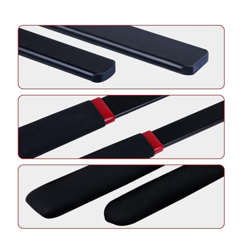18-Inch Riding Crop Set with Non-Slip Handles - Black, 2 Pieces