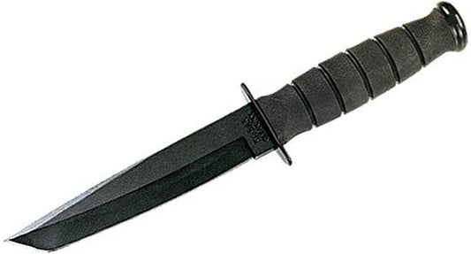 KA-BAR 5054, Short Fighting/Utility Knife, Tanto, Black,Medium