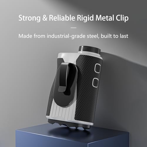 Metal Landing Pad, Industrial-Grade Rigid Clip for Magnetic Golf Equipment and Accessories. Secure Hold and Easy Access for Rangefinders. Magnetic Golf Gear Compatible£¬Black