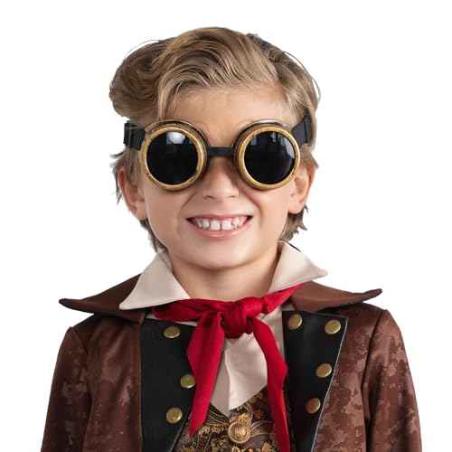 Dress Up America Steampunk Goggles for Kids - Vintage Victorian Gothic Glasses