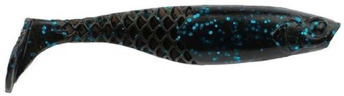 Berkley PowerBait Paddlin' Power Stinger Fishing Bait, Black Blue Fleck, 3.5in, Irresistible Scent and Flavor, Ideal for Bass, Pike, Musky and More