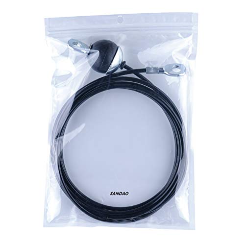59 Inch Heavy Duty Steel Wire Rope Pulley Cable for Gym - Type B