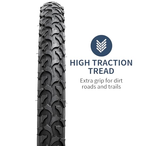 Mountain Bike Tires 18x2.125 2-Piece Off-Road Bicycle Replacement Tires Black02