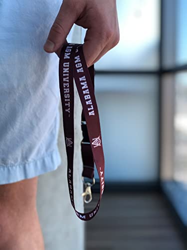 Alabama A&M University Cactus Lanyard with Snap Buckle - Burgundy