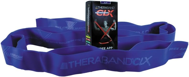 THERABAND CLX Resistance Band with Loops - Versatile Workout Tool for Strength Training
