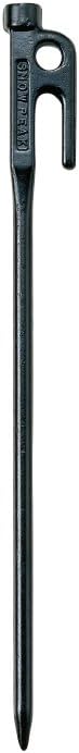 Snow Peak’s Solid Stake #20, R-102, Forged Steel, for Camping Tents, Made in Japan, Lifetime Product Guarantee