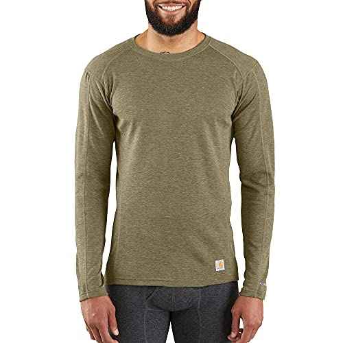 Carhartt Men's MBL131 Base Force¢ç Midweight Base Layer Poly-Wool Crew