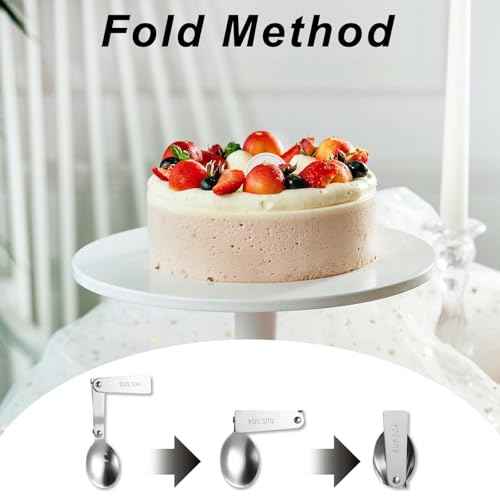 4PCS Foldable Spoon Fork, Stainless Steel Portable Folding Spoons Forks Set Spoon Replacement Metal Serving Spoons Foldable Utensils Fork Compatible with Lunch Box Food Jar for Outdoors Travel