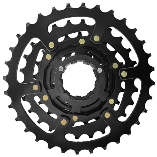 Bike Cassette 7 Speed CS-HG200 Bike Sprocket 12-32T Black for Mountain Bike Folding Bike