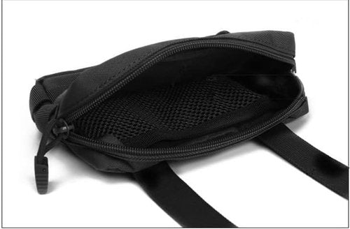 Small Tactical Molle Pouch Belt Pouch Mini Tactical Admin Pouch Nylon EDC Utility Pouches Bag for Outdoor, Camping, Multiple Compartments(Black)
