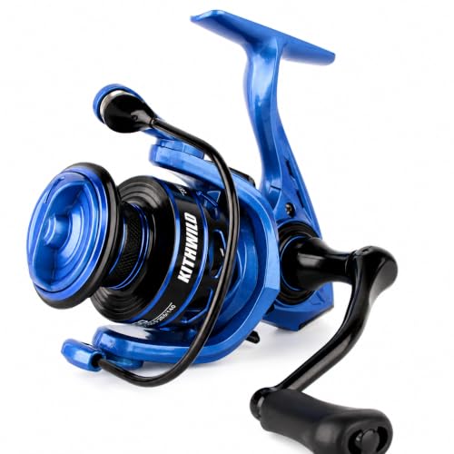 Fishing Reel for Freshwater Bass - LF2000 Blue 2000/3000 Size, 5.2:1 Gear Ratio