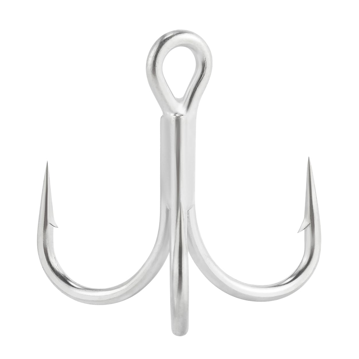 Dr.Fish 30 Pack 4X O'Shaughnessy Treble Hooks in-line Triple Hooks Saltwater & Frshwater Replacement Catfish Bass Striper #4
