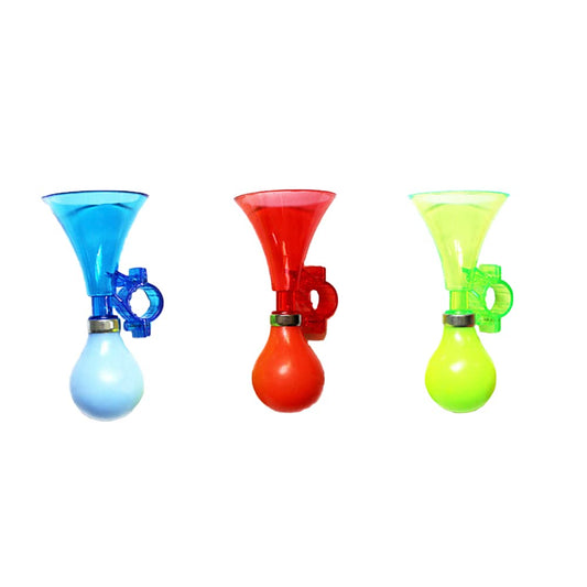 3 Piece Kids Bike Horn Air Horn Clown Bicycle Horn Plastic Scooter Bike Bell for Cart Kids Boys Girls