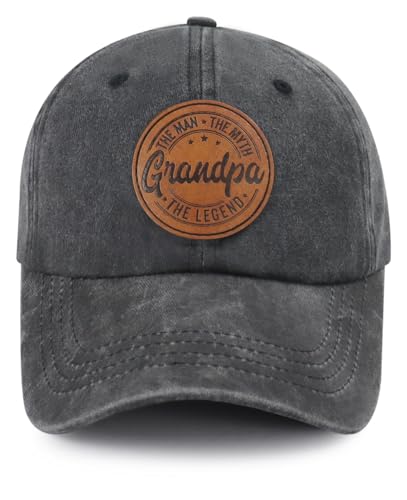 Grandpa The Man The Myth The Legend Baseball Cap for Men - Adjustable Cotton Hat