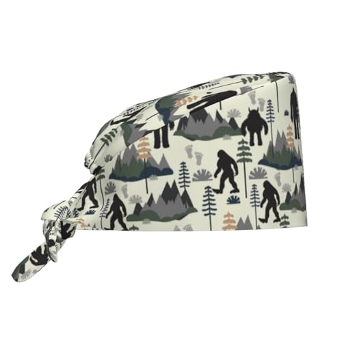 Working Cap Scrub Cap with Sweatband Adjustable Unisex Men Women Tie Back Hat Nurse Surgical Caps