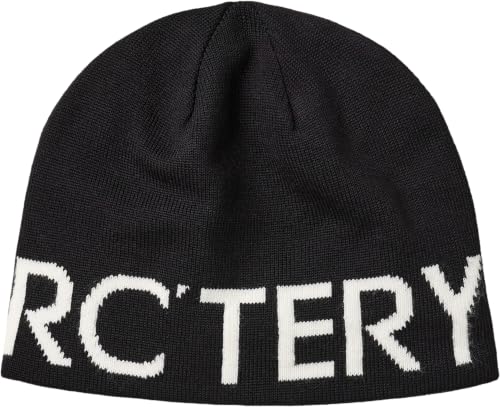 Unisex Wool Recycled Polyester Beanie Hat - Reversible Arc'teryx Word Head Toque One Size / Orca
