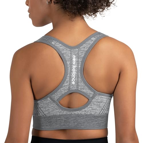 Women’s Seamless Sports Bra - X-Large Grey Workout Activewear