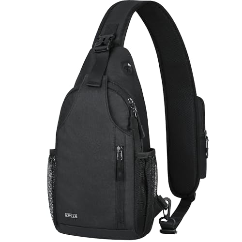Small Crossbody Sling Backpack for Men Women Travel Hiking Chest Bag