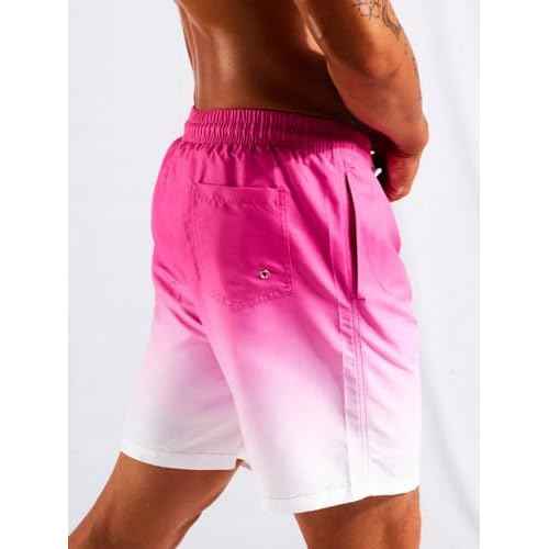 Floerns Men's Beach Swim Trunks with Compression Liner 7 Inch Quick Dry Swim Board Shorts Swimwear Bathing Suits Swimsuit