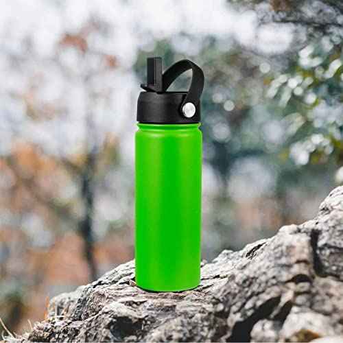 Straw Lid for Hydro Flask Wide Mouth Water Bottles, Top Lids with Straw Compatible with Hydro Flask 32 40 oz, Replacement Cap Wide Mouth Accessories Flip Lid Flex Handle