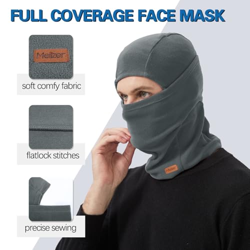 Winter Balaclava Ski Mask for Men Women - Windproof Thermal Face Mask for Snowboard Cycling Running for Cold Weather