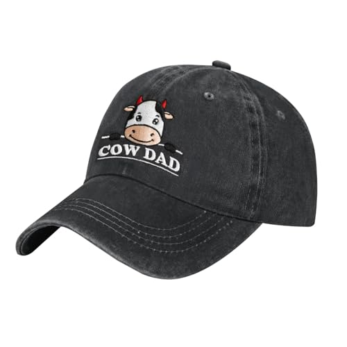 Chicken Mom Hat, Chicken Cow Farms Gifts, Cow Mom/Dad Baseball Hat Adjustable Embroidered Farmer Baseball Cap