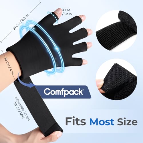 Hand Ice Pack Cooling Ice Glove for Pain Relief, Reusable Gel Finger Ice Pack Sleeve, Hot Cold Therapy Hand Wrist Ice Pack Wrap for Arthritis, Tendinitis, Carpal Tunnel
