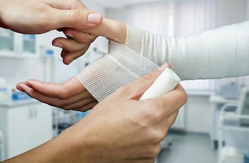 Hospora Cotton Elastic Gauze Bandage Set - 24 Rolls, 4 Inches, First Aid