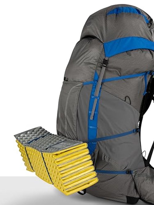 Osprey Exos Pro 55L Men's Backpacking Backpack, Dale Grey/Agam Blue, L/XL