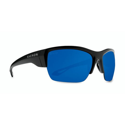 Kaenon Unisex Arcata SR Sunglasses (Matte Black, Ultra Pacific Blue)