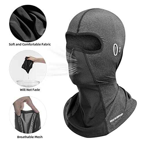 ROCKBROS Summer Balaclava Face Mask Cooling Neck Gaiter Breathable Face Covering Motorcycle Cycling for Men Women