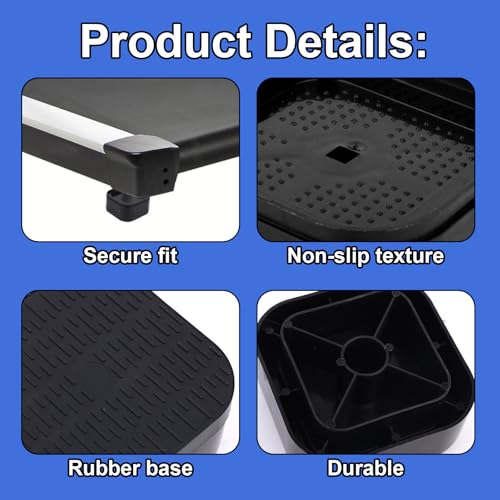 Treadmill Incline Riser Blocks - Stackable, Non-Slip Support for Home Gym