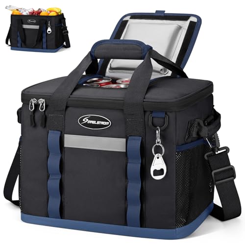 Maelstrom 55 Can Soft Cooler Bag with Flip-Top - Black, Insulated Beach Cooler