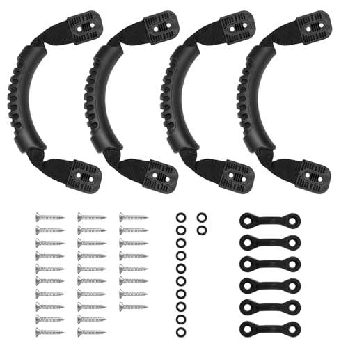 NEW-Vi 4PCS Kayak Carry Handles, Kayak Handles with 6 C-Shaped Buckles, Kayak Replacement Handles, Kayak Handle Replacement, Lifetime Kayak Accessories, Kayak Pull Handle, Carry Handle Mount