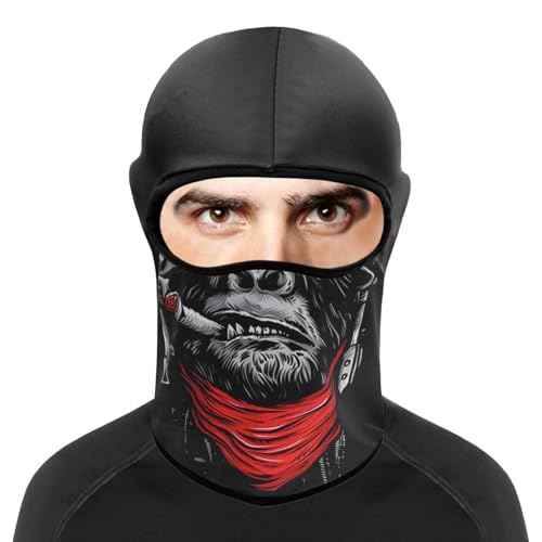 Balaclava Mask 3D Print Full Face Mask Cooling Neck Gaiter Sun Protection Face Cover Mask Windproof Ski Mask