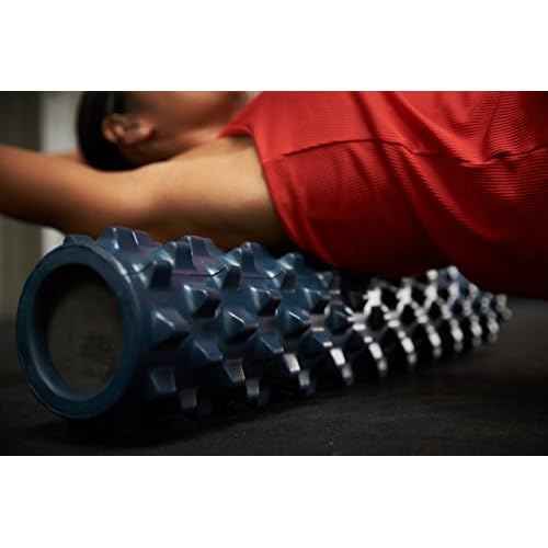 RumbleRoller Original Textured Foam Roller - Deep Tissue, Self Myofacial Release Massage Therapy Roller