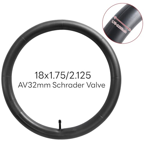 18x1.75/2.125 Bike Inner Tubes AV32mm Schrader Valve 2 Pack