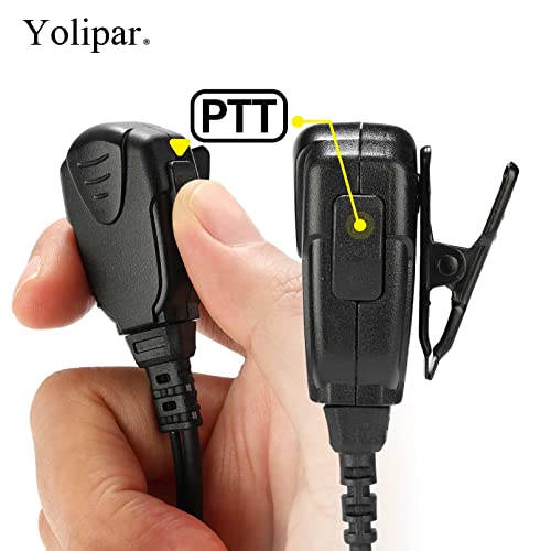 10 Pcs Surveillance Earpiece Kit for Baofeng Radio with Acoustic Tube & Mic - Compatible with Kenwood RT Series