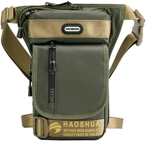 Nylon Drop Leg Bag Hiking Waist Pack for Men Women Tactical Motorcycle Bike Cycling Riding Travel Outdoor Sports Fanny Pouch