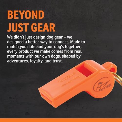 SportDOG Roy Gonia Special Whistle - Orange with Pea for Dog Training