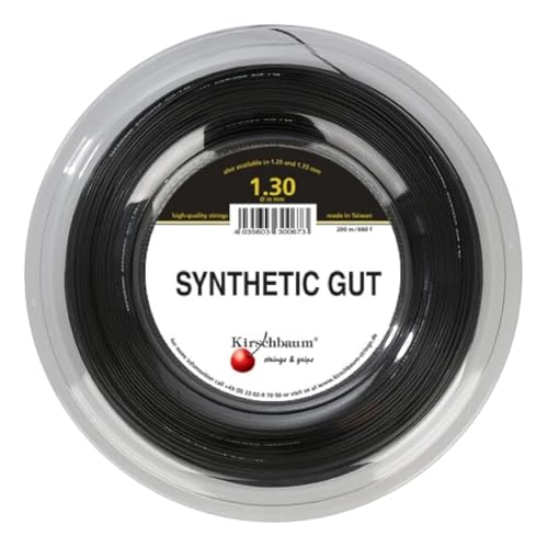 Synthetic Gut Tennis String Reel 660ft 1.30mm (16G) for Hybrid Setup