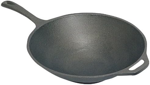 Stansport 16301 Cast Iron Wok - Pre-Seasoned