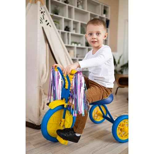 Rainbow Bike Streamers Holiday Bike Handlebar Tassels Colorful Bicycle Streamer Tassels for Bicycle Ornaments
