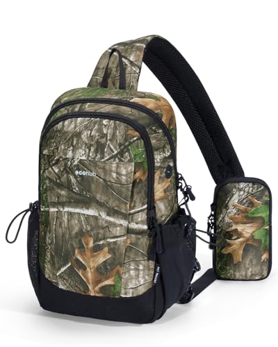 Anti-Theft Crossbody Bag RFID Blocking Water Resistant Sling Backpack Camouflage